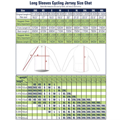 Wholesale 100% Polyester Men Cycling Jersey Quick Dry Bicycle Shirt Spring Full Sleeve Road Cycling Clothes Bike Jersey