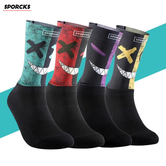 Demon Cycling Socks Men Sports Socks Riding Cycling MTB Cycling Socks Cycling Breaking Wind Socks Sports Sock Hiking Man Women