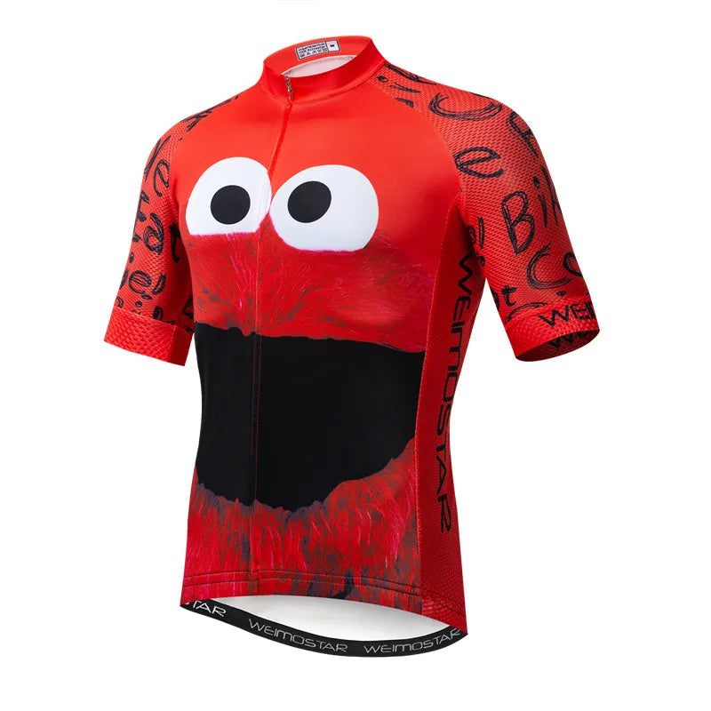 Top Green Cycling Jersey Funny Men'S Cookie Bicycle Cycling Clothing Maillot Ciclismo Breathable MTB Bike Jersey Shirt