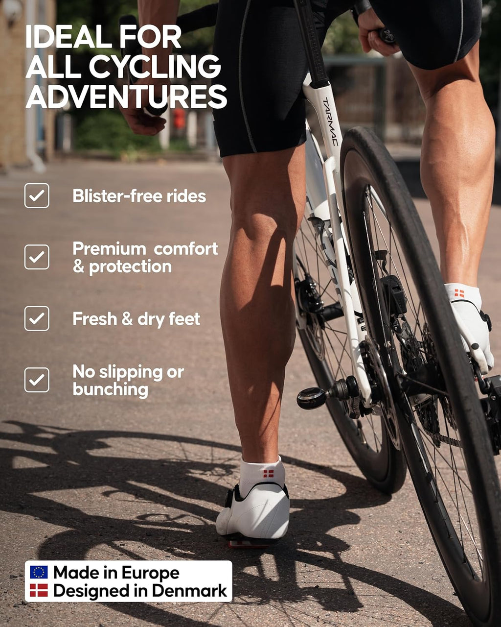 Cycling Socks, Low-Cut, Breathable for Men & Women, Unisex, 3-Pack