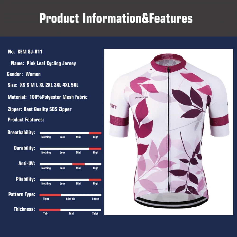 Women Cycling Jersey Eco-Friendly Special Pink Bicycle Wear Sport Lady Purple Bike Shirts Outdoor Female Girl Apparel