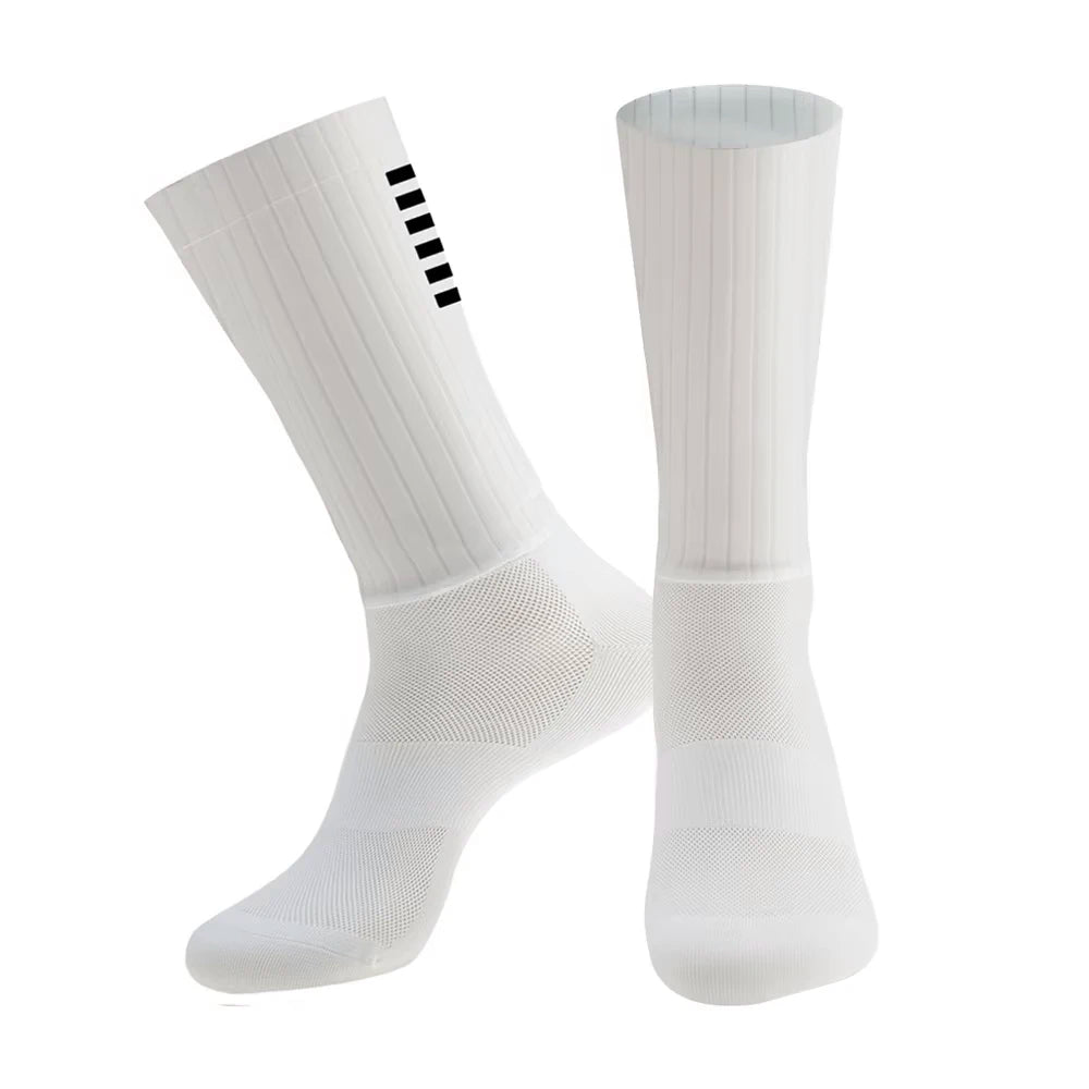 Silicone Cycling Aero Socks anti Socks Slip Men Bicycle Sport Running Bike Socks