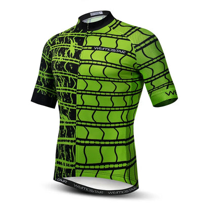 Top Green Cycling Jersey Funny Men'S Cookie Bicycle Cycling Clothing Maillot Ciclismo Breathable MTB Bike Jersey Shirt