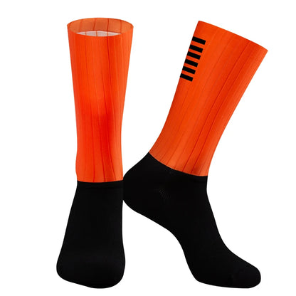 Silicone Cycling Aero Socks anti Socks Slip Men Bicycle Sport Running Bike Socks