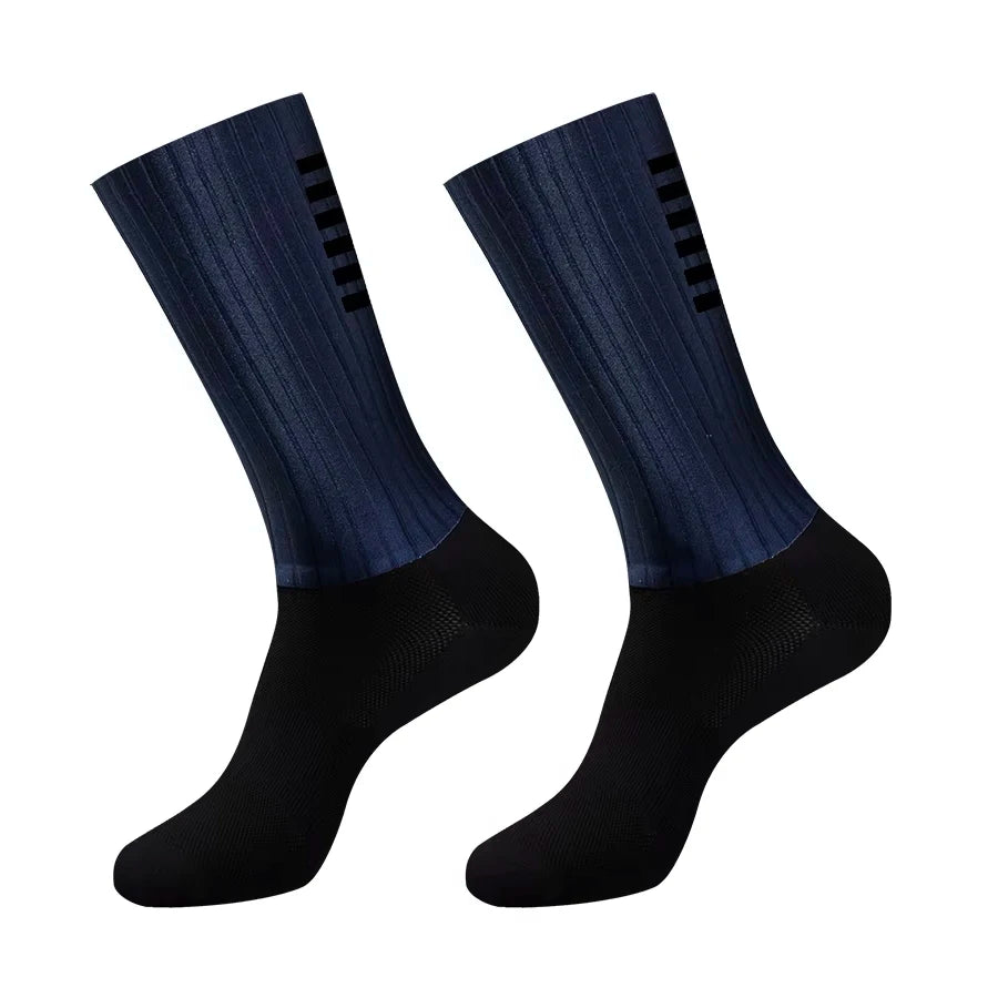 Silicone Cycling Aero Socks anti Socks Slip Men Bicycle Sport Running Bike Socks